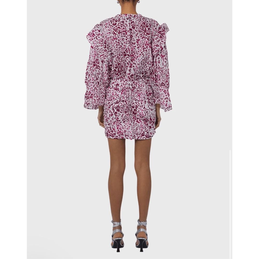 IRO Gira Dress Pink/White Size 40 - Picture 3 of 13